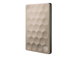 Disco HDD Externo SEAGATE Backupplus Ultra 2 TB (Dorado - 2 TB - USB 3.0)