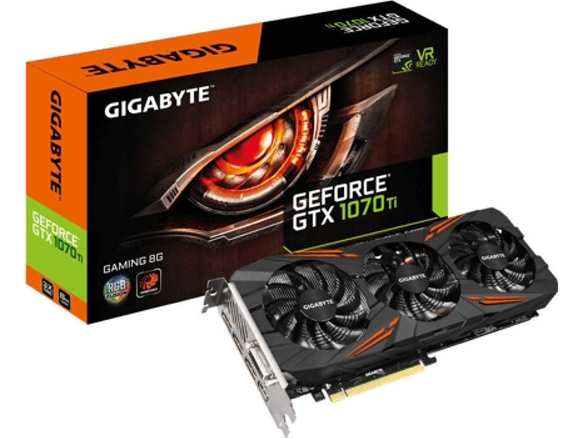 Tarjeta Gráfica GIGABYTE GeForce GTX 1070 TI (Caja Abierta - NVIDIA - 8 GB DDR5)