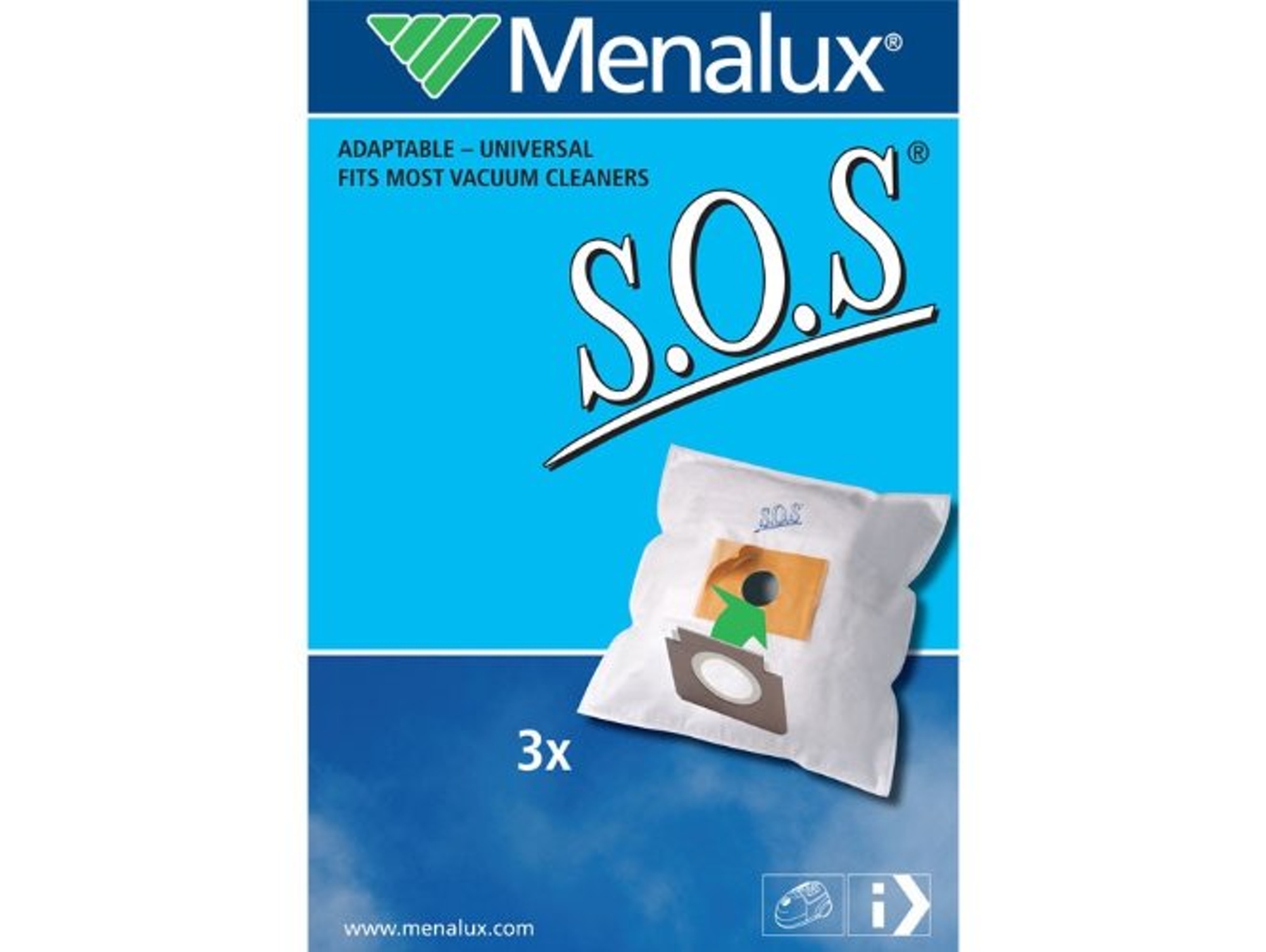 Bolsa de Aspirador MENALUX SOS-ST (3 unidades)