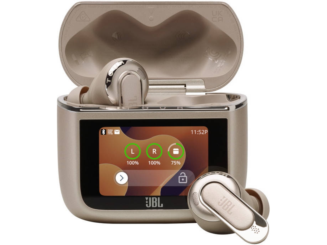 Auriculares Bluetooth True Wireless JBL TOUR PRO 3 (In Ear - Micrófono - Noise Cancelling - Marrón)