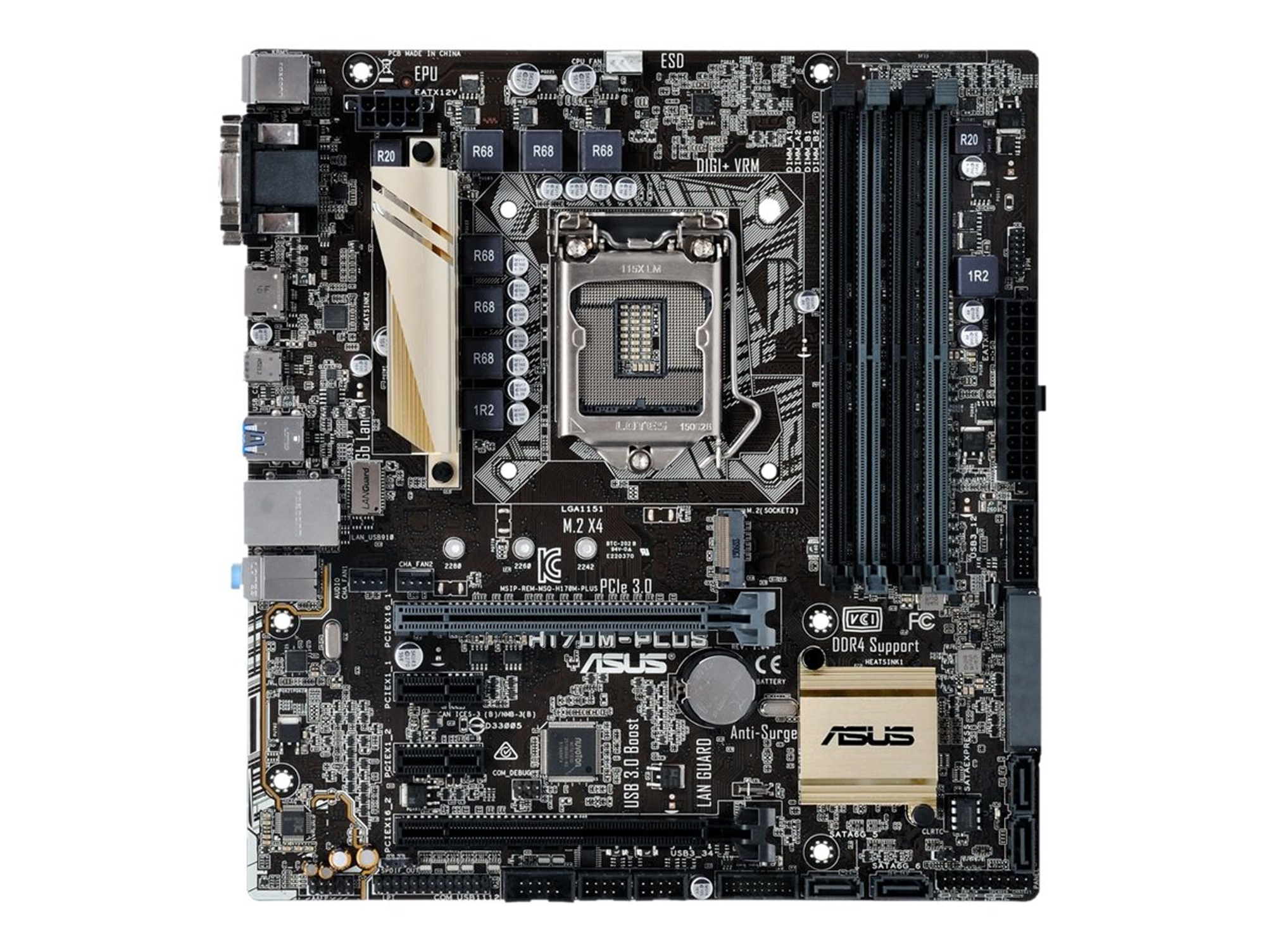 Placa Base ASUS H170M-Plus LGA1151