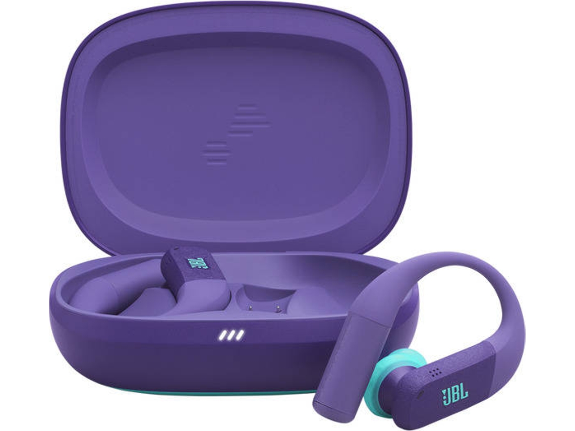 Auriculares Bluetooth True Wireless JBL Endurance Peak (In Ear - Microfóno - Morado)