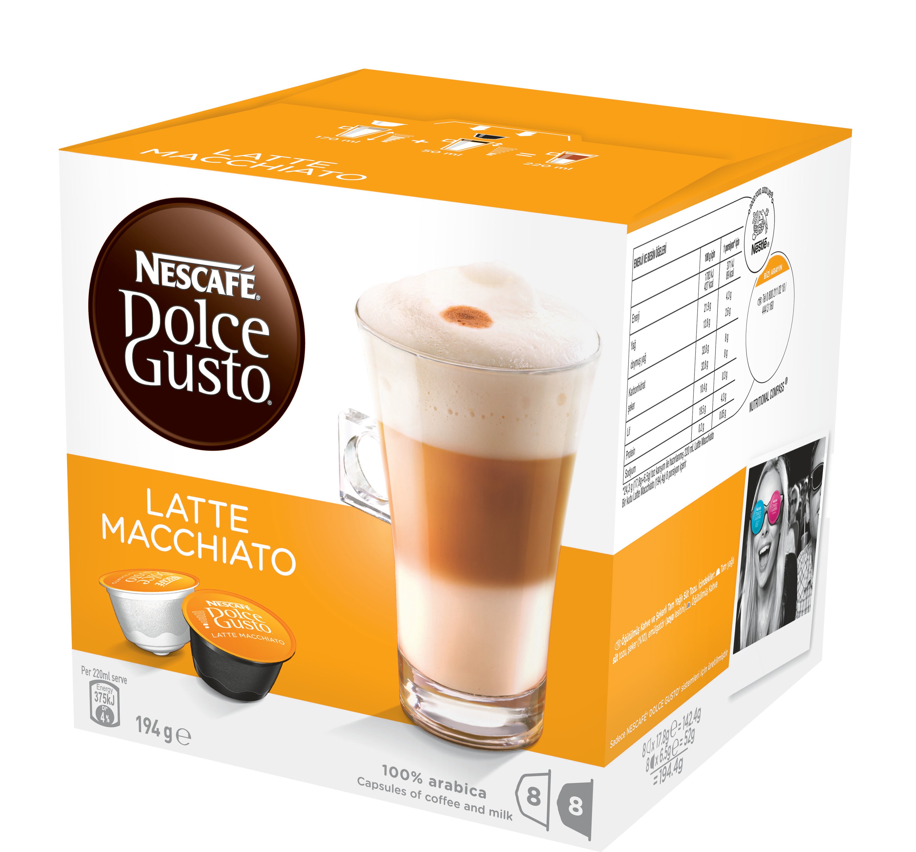 Cápsulas Café DOLCE GUSTO Latte Macchiato