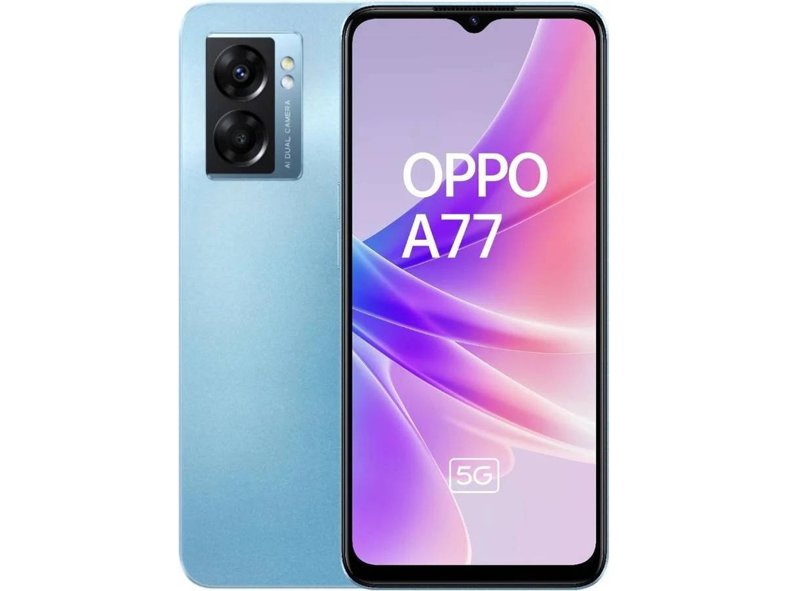 Smartphone OPPO A77 5G (6.56'' - 6 GB - 128 GB - Azul) | Worten