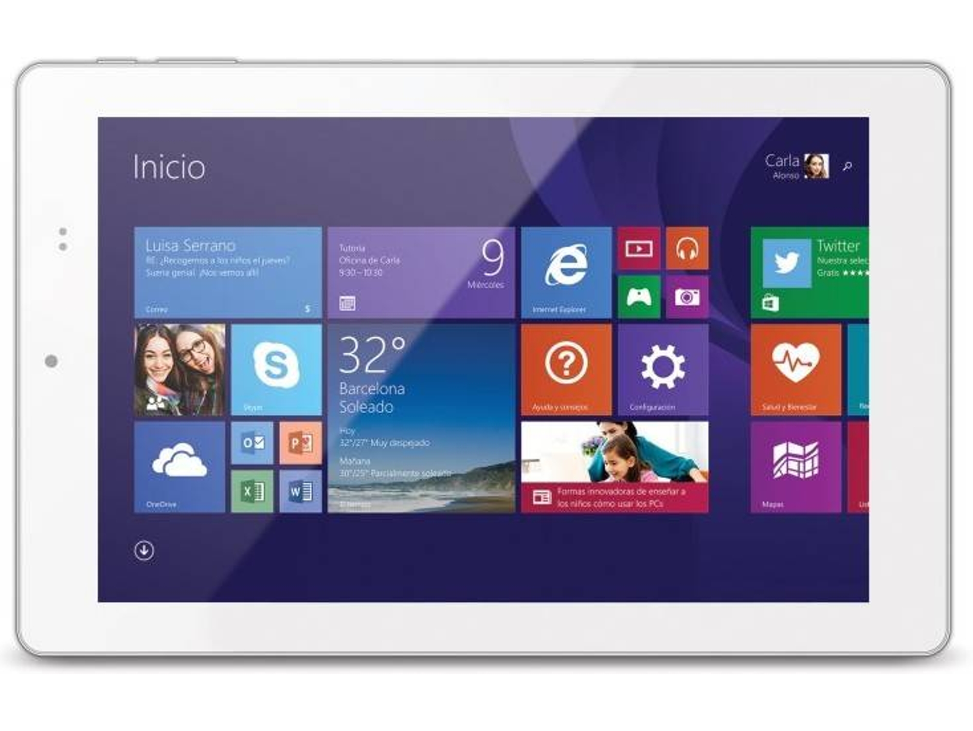 Tablet MICROSOFT Real Madrid (Caja Abierta - 8.9'' - 2 GB - 32 GB - Wi-Fi - Blanco)