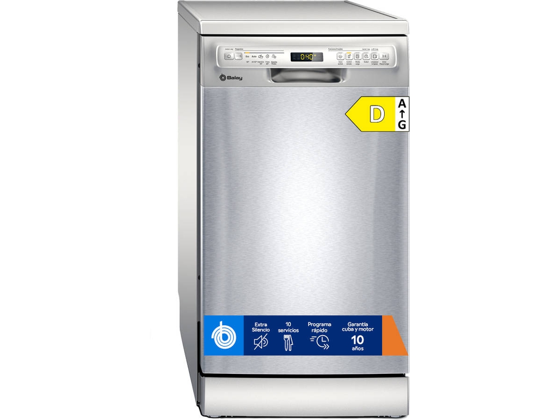 Lavavajillas BALAY 3VN5360IA (10 Cubiertos - 45 cm - Inox)