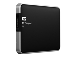 Disco HDD Externo WESTERN DIGITAL My Passport Air (Negro - 1 TB - USB 3.0)