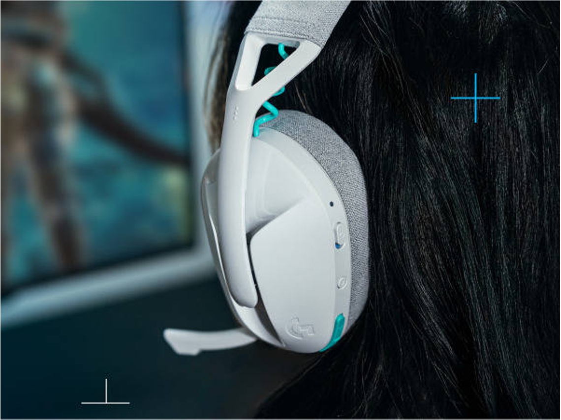 Headset Gaming LOGITECH Wireless G321 (Over Ear - 2.4GHZ - Blanco)