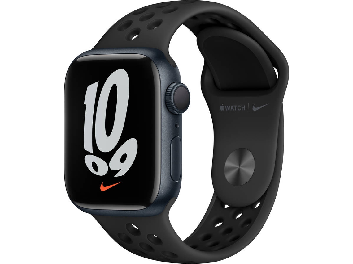 APPLE Watch Nike GPS 41 mm Medianoche con Correa Deportiva Nike Antracita/Negro