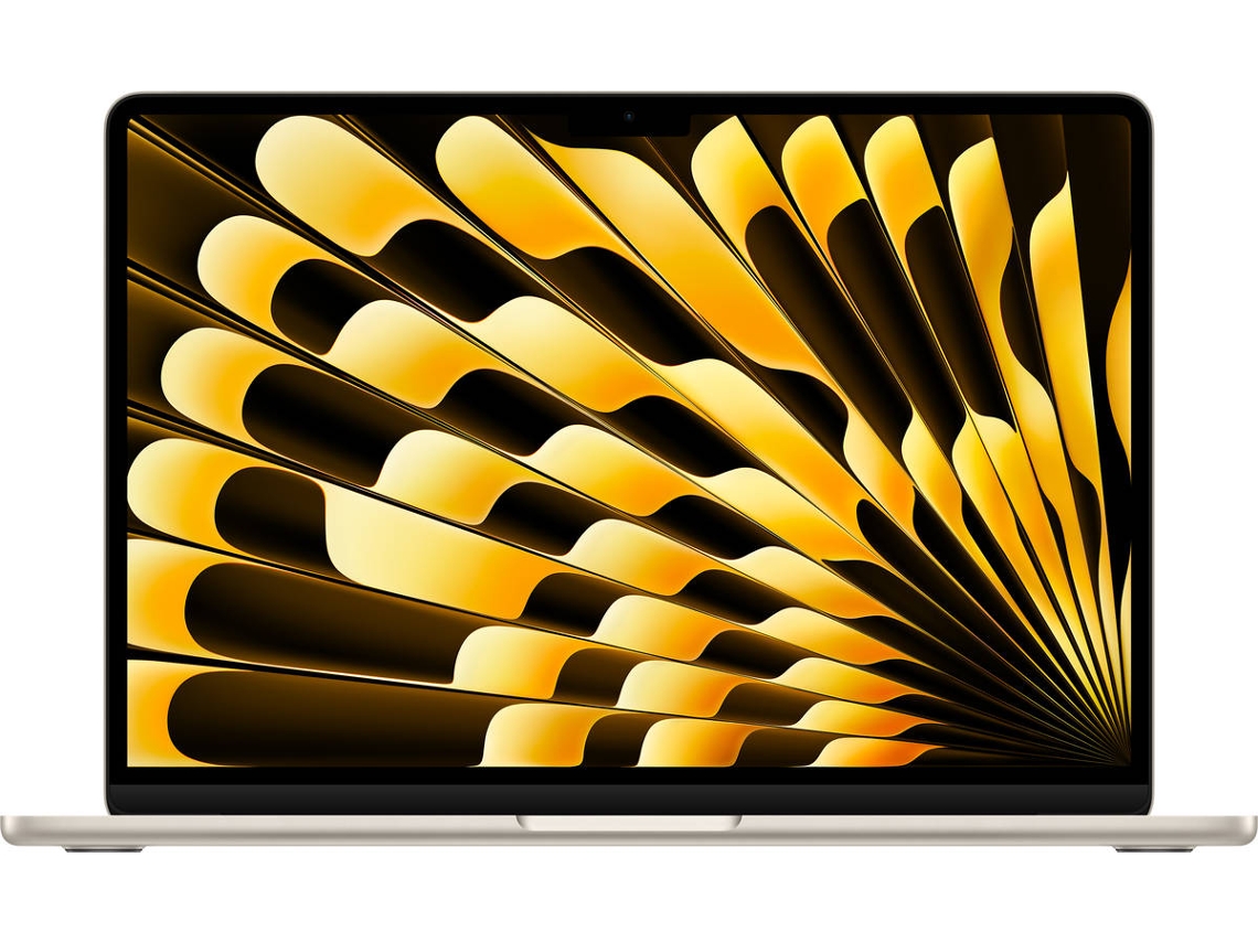 MacBook Air APPLE Luz de las Estrellas (13'' - Apple M3 8-Core - RAM: 16 GB - 256 GB SSD - GPU 8-Core)