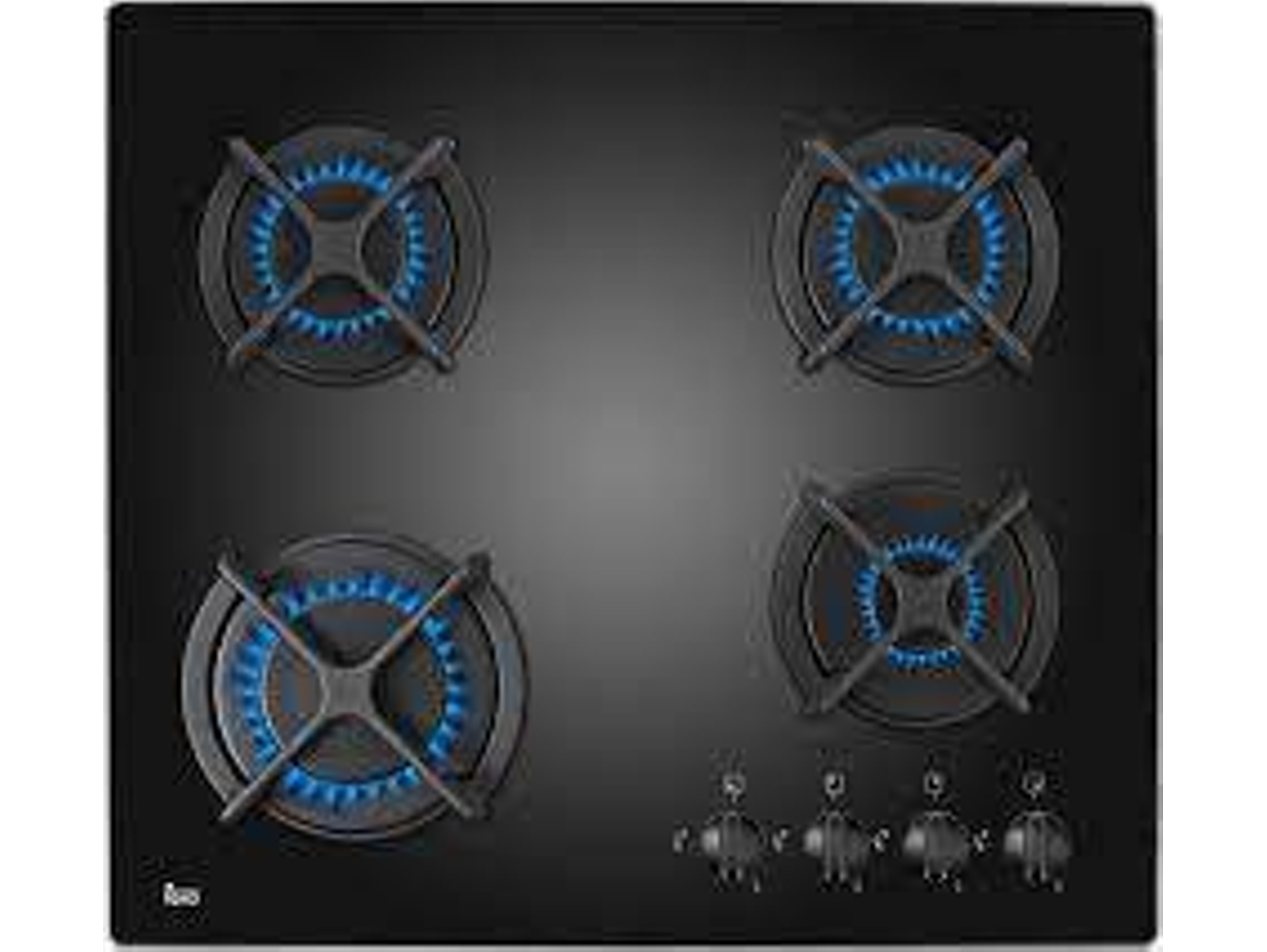 Placa de Gas TEKA HF LUX 60 4G AI AL CI (Caja Abierta - Gas Butano-propano - 58 cm - Negro)
