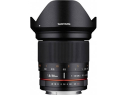 Objetivo SAMYANG 20mm F1.8 Ed As Umc Fuji X (Encaje: Fujifilm X Mount - Apertura: f/1.8 - f/22)