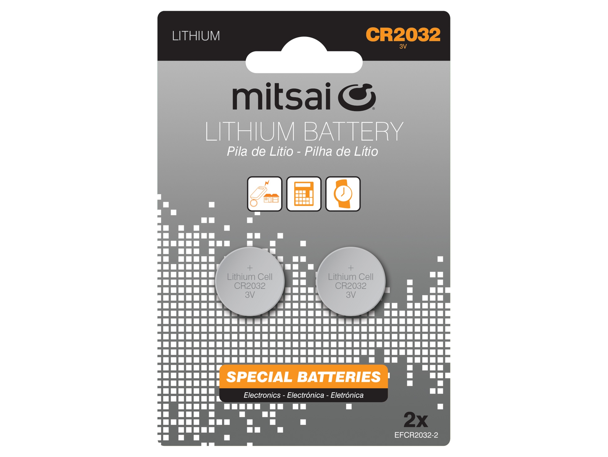 Pila MITSAI CR2032 X2