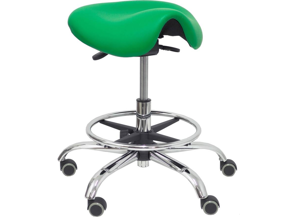 Taburete de Oficina PYC  Alatoz Verde (Similpiel)