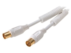 Cable Antena VIVANCO 90DB (1.5m - Blanco)