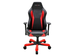 Silla Gaming DXRACER OH/WY0/NR (Hasta 99.79 kg - Elevador a Gas Clase 4 - Negro y Rojo)