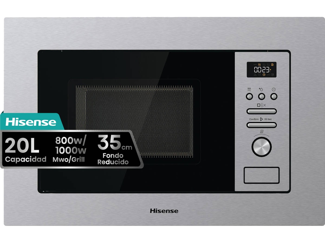 Microondas Integrable HISENSE BIM320G41X (20 L - Con Grill - Inox)