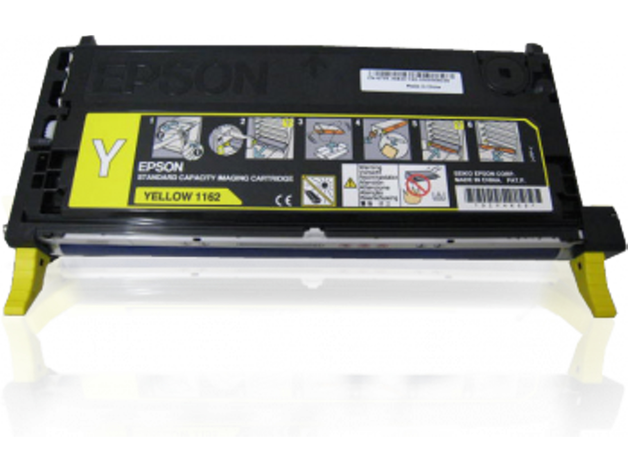 Cartucho de Tóner Original EPSON, Cartucho de imagen, 1 x Amarillo, S051162, 2.000 Páginas, C13S051162