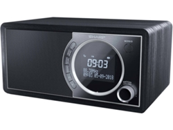 Radio Despertador SHARP DR-450 (Negro - Digital - Función Snoozer - Actual)