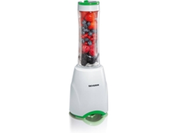 Batidora de Vaso SEVERIN SM3735 Mix & Go (300 W - 2x0.6 L - Verde y Blanco)