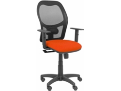 Silla Operativa PYC  Alocén Naranja (Brazos Ajustables - Malla)