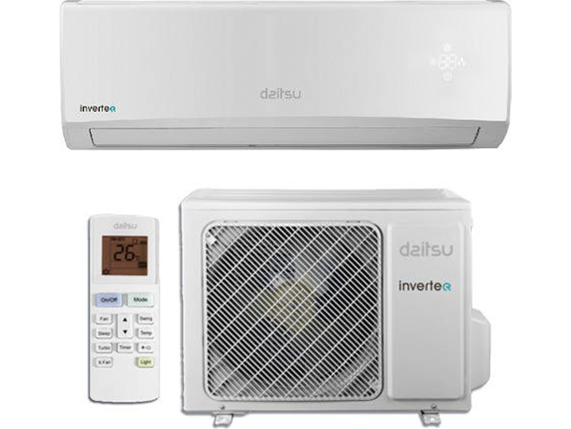 Aire Acondicionado DAITSU ASD12KI-DB WIFI  (24 m² - 2753 Frig/h - Blanco)