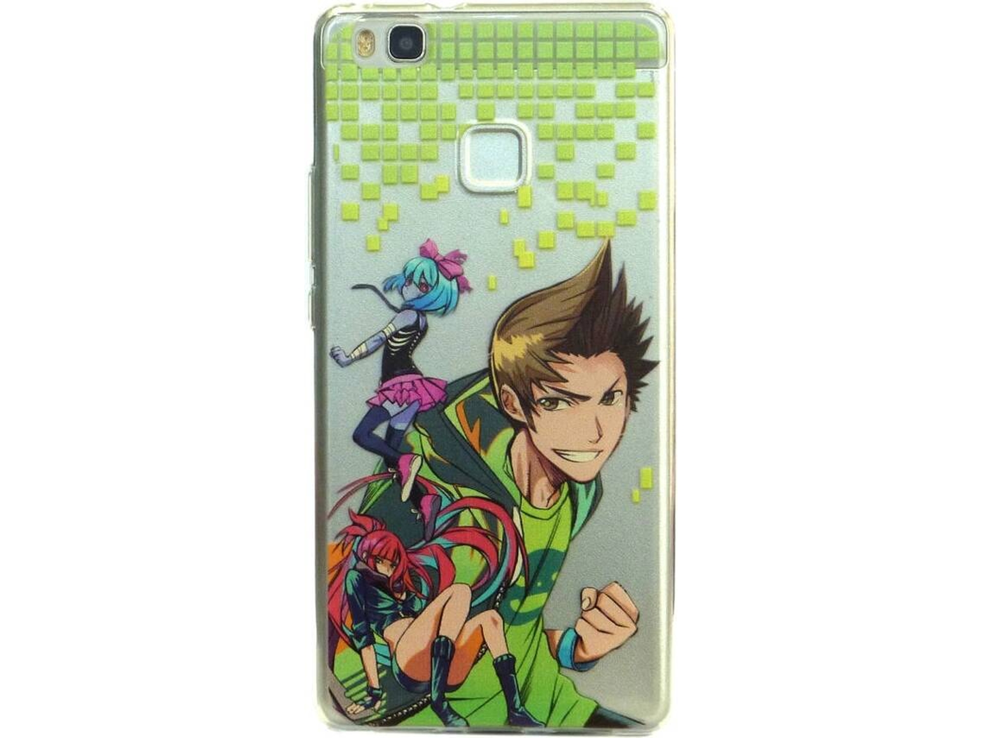 Carcasa Huawei P9 Lite MUVIT Pixel Rubius Verde