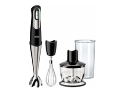 Batidora de Mano + Accesorios BRAUN MQ735 Sauce (750 W - Negro y Plata)