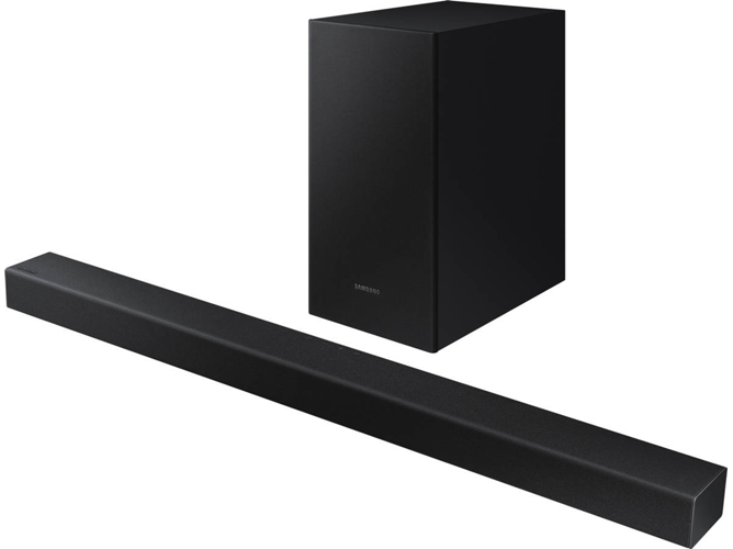 Barra de sonido SAMSUNG HW-T450 (2.1 - 200 W - Subwoofer Inalámbrico)