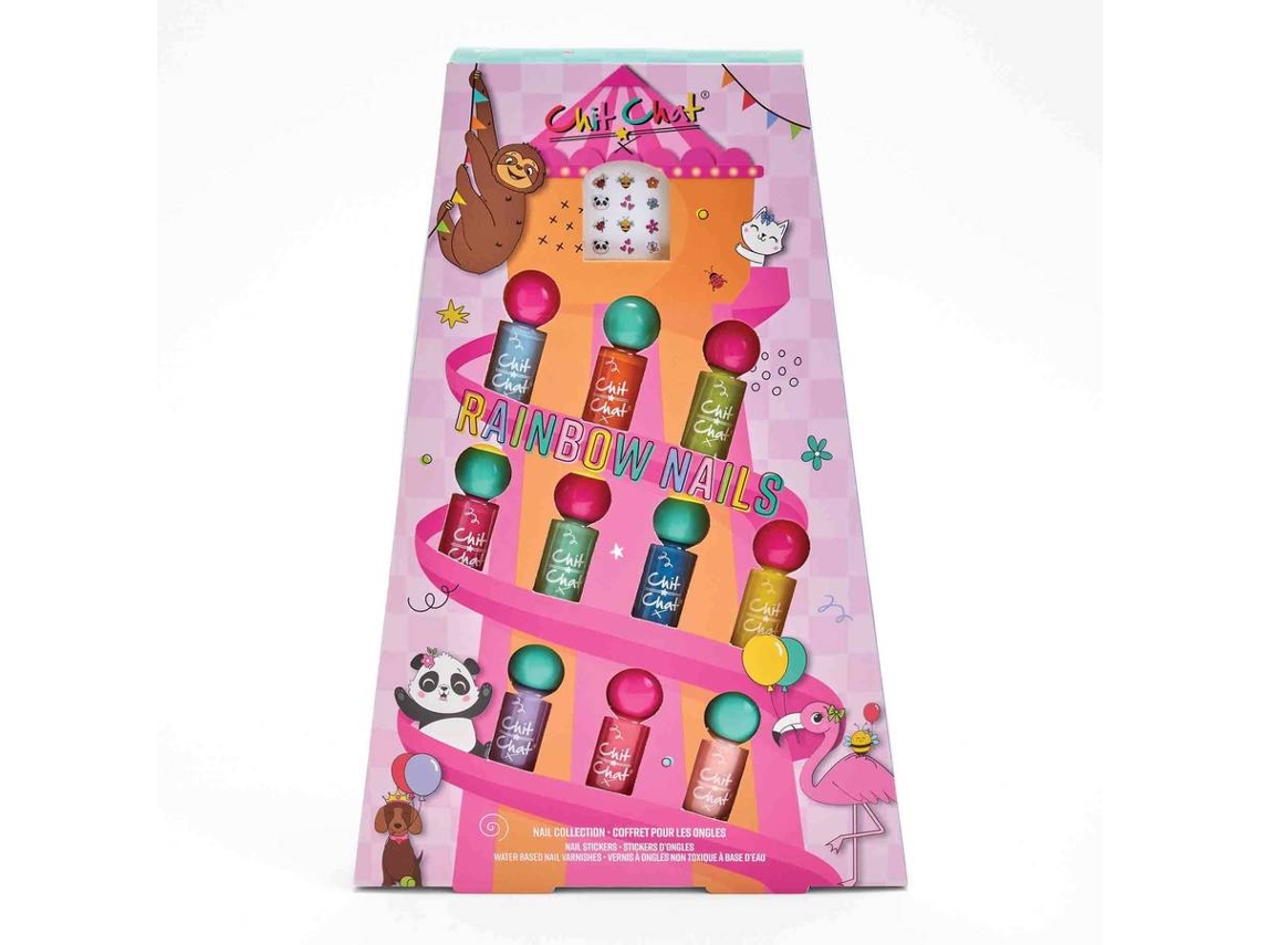 Set de Maquillaje de Uñas CHIT CHAT Rainbow Nails