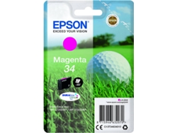 Cartucho de tinta original EPSON 34, Bola de golf 4,2 ml, Magenta, C13T34634020, T3463