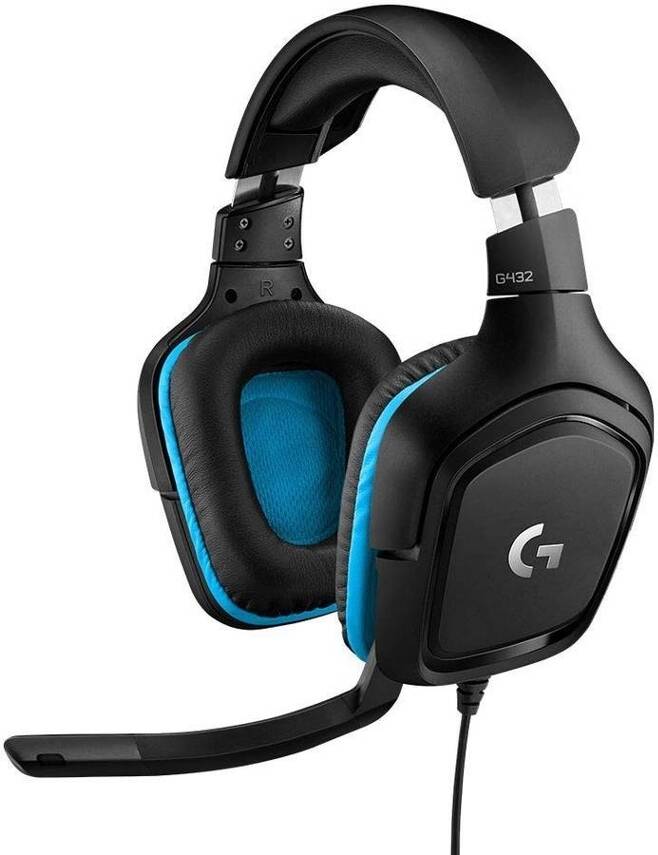 Auriculares Gaming Con Cable LOGITECH G432 DTS (Over Ear - Multiplataforma - Negro)