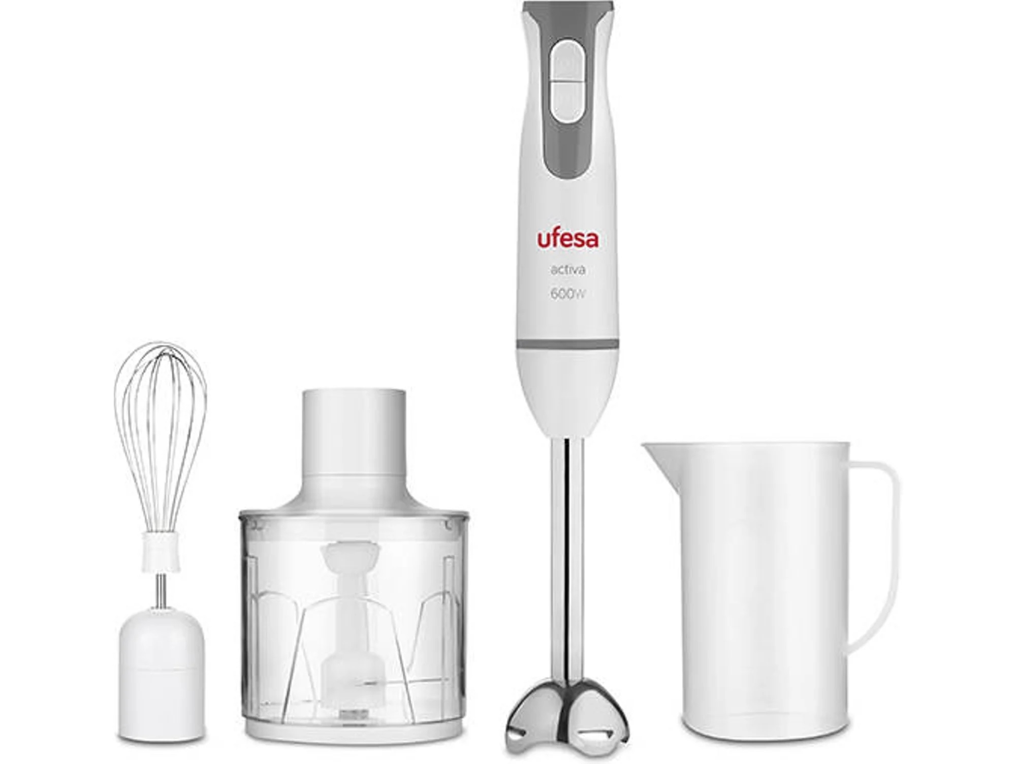 Batidora de Mano + Accesorios UFESA BP4552 (600 W - Blanco)