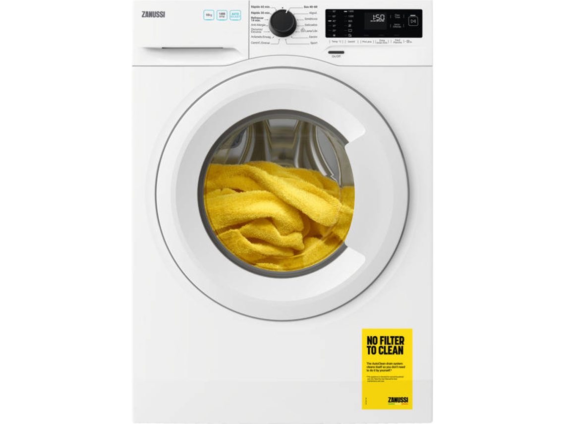 Lavadora ZANUSSI ZAF942F1W1 (9 kg - 1400 rpm - Blanco)