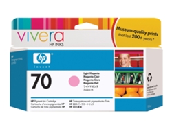 Cartucho de Tinta Original HP 70 Magenta Claro  C9455A para DesignJet Z2100, Z3100, Z3100ps, Z3200, Z3200ps, Z5200