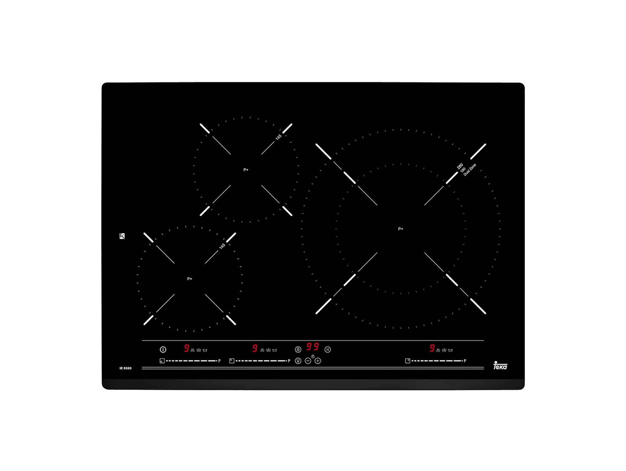Placa de Inducción TEKA IZ 5320 (Eléctrica - 60 cm - Negro)