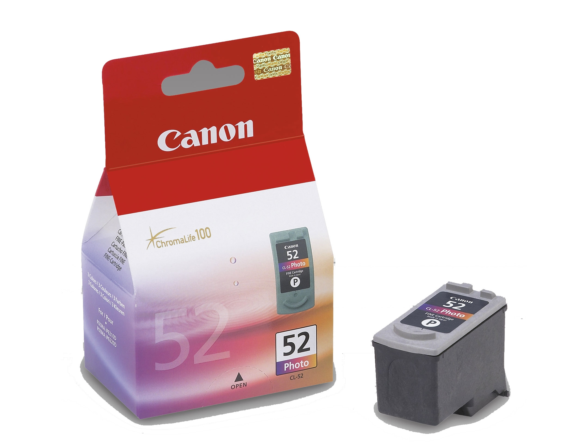 Cartucho de tinta Original CANON Color Foto CL-52  para PIXMA iP6210D, iP6220D, iP6310D, MP450
