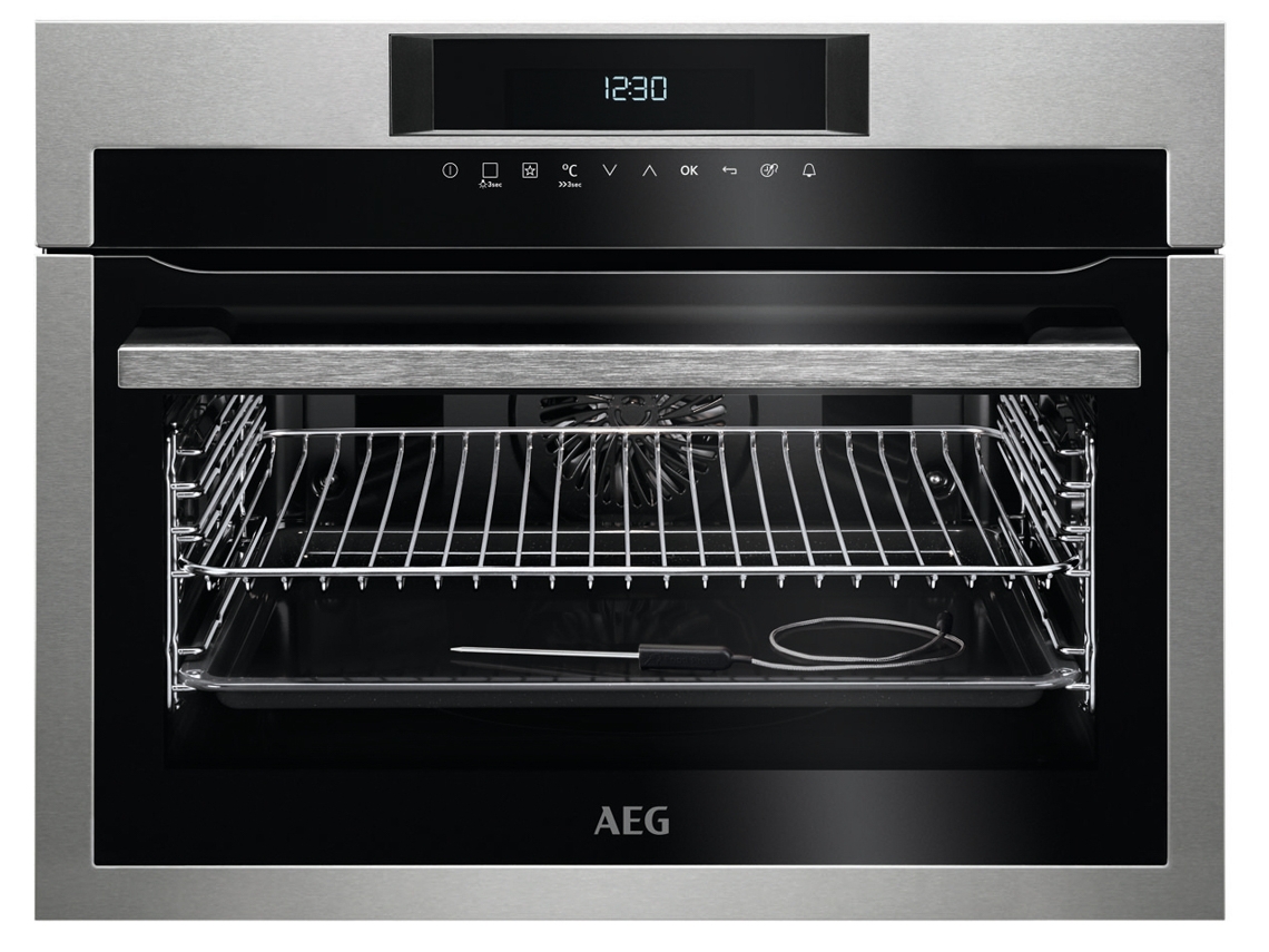 Horno AEG SenseCook KPE742220M (43 L - 59.4 cm - Pirolítico - Inox)
