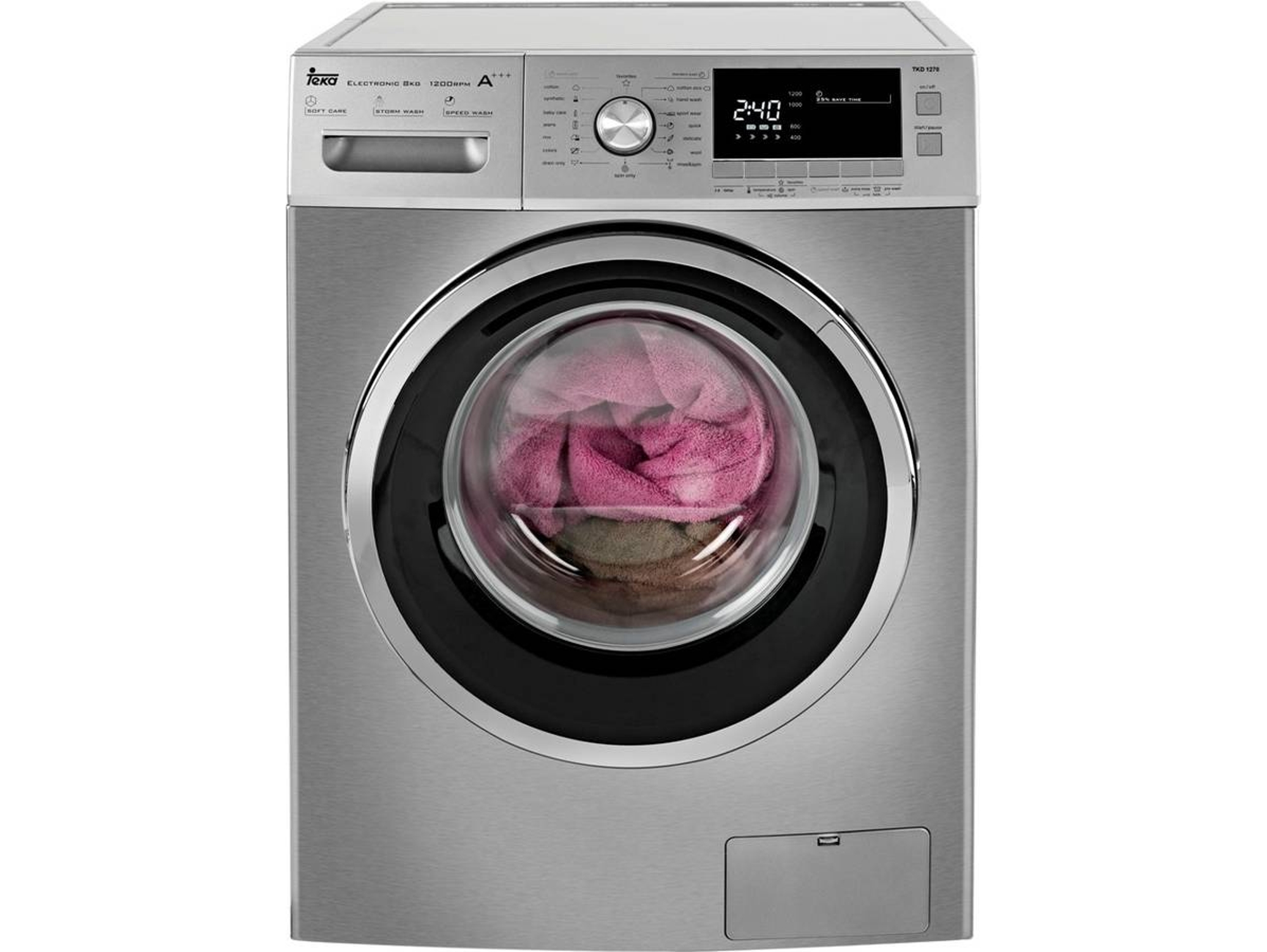 Lavadora Reacondicionada TEKA TKD 1270 (Grado A - 7 kg - 1200 rpm - Inox)