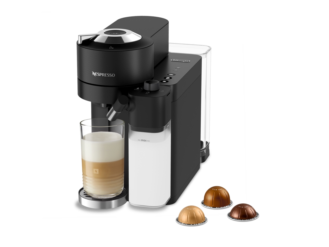 Cafetera NESPRESSO ENV3000.B Vertuo Lattissima (19 bar - Negro)