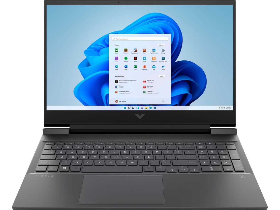 Portátil HP Victus 16-d1004ns (16.1'' - Intel Core i7-12700H - RAM: 16 GB - 512 GB SSD - NVIDIA GeForce RTX 3050 Ti)
