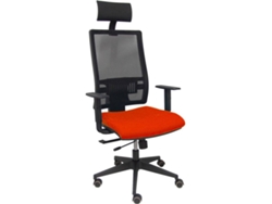 Silla Operativa PYC Horna Cabecero Naranja (Brazos Ajustables - Malla)