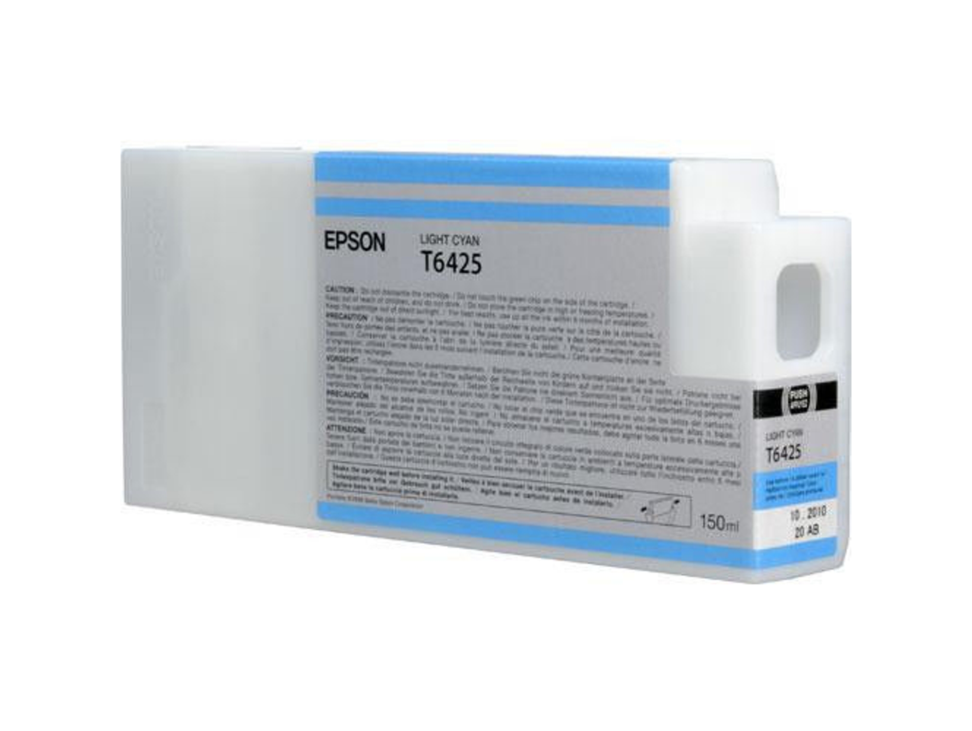 Cartucho de tinta original EPSON, C13T642500, T6425 Cian Claro