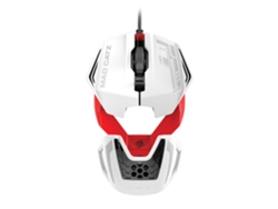 Ratón Gaming MAD CATZ Wired (Óptico - 1600 Dpi - Blanco y Rojo)