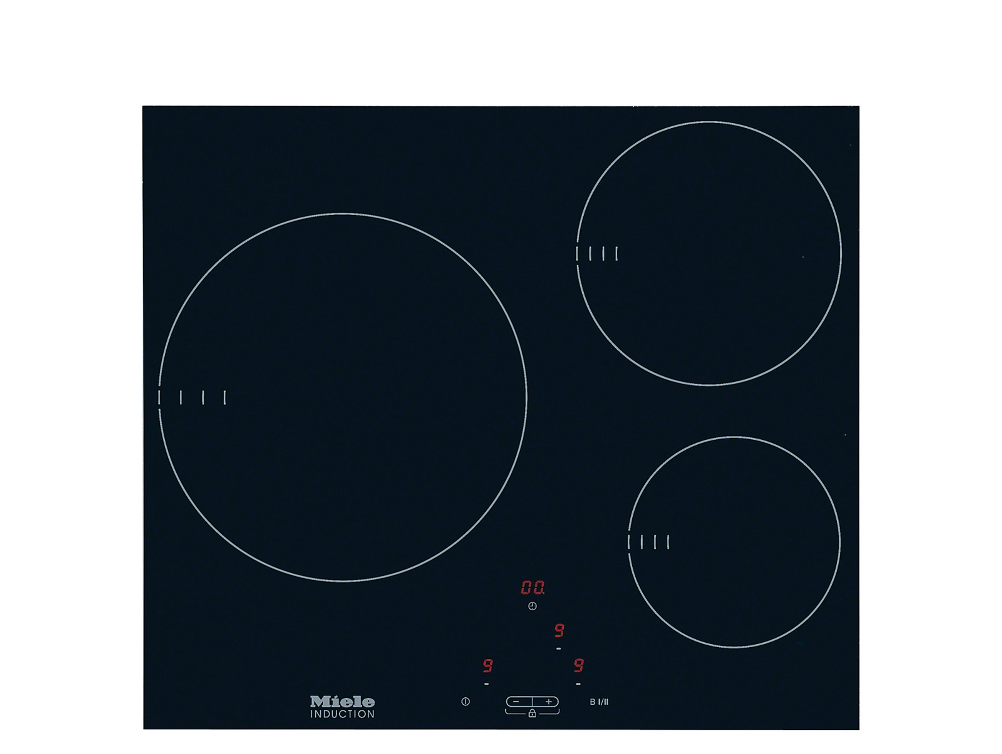 Placa de inducción MIELE KM 6113 (Eléctrica - 57.4 cm - Inox)