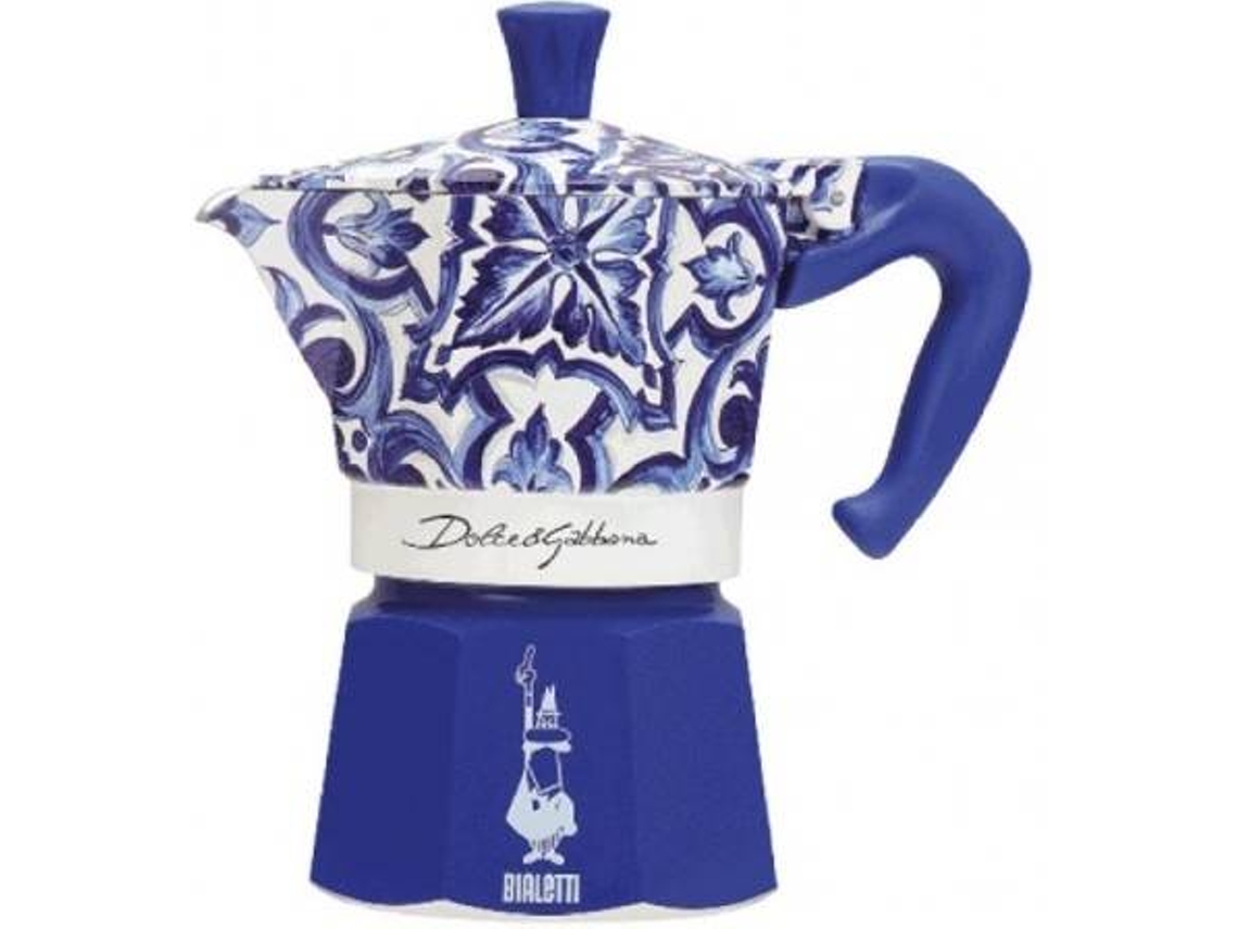 Cafetera Moka BIALETTI D&G 6 Tazas Azul