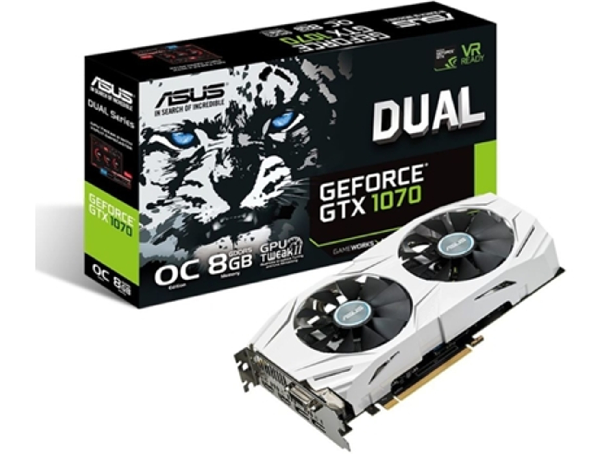 Tarjeta Gráfica nVidia ASUS GeForce GTX 1070 Dual 8GB GDDR5