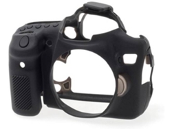 Funda silicona EASYCOVER Canon 70D Negro