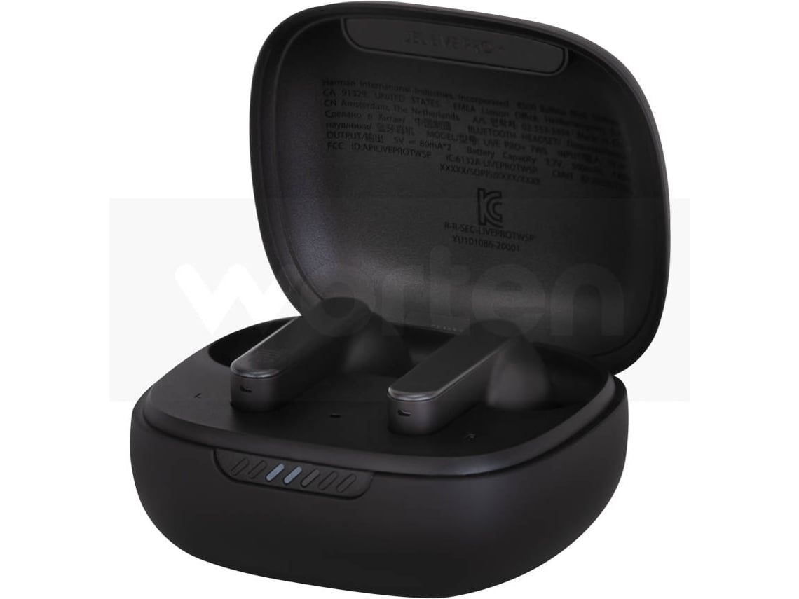 Auriculares Bluetooth True Wireless JBL Live Pro + Black (In Ear -  Micrófono - Negro)