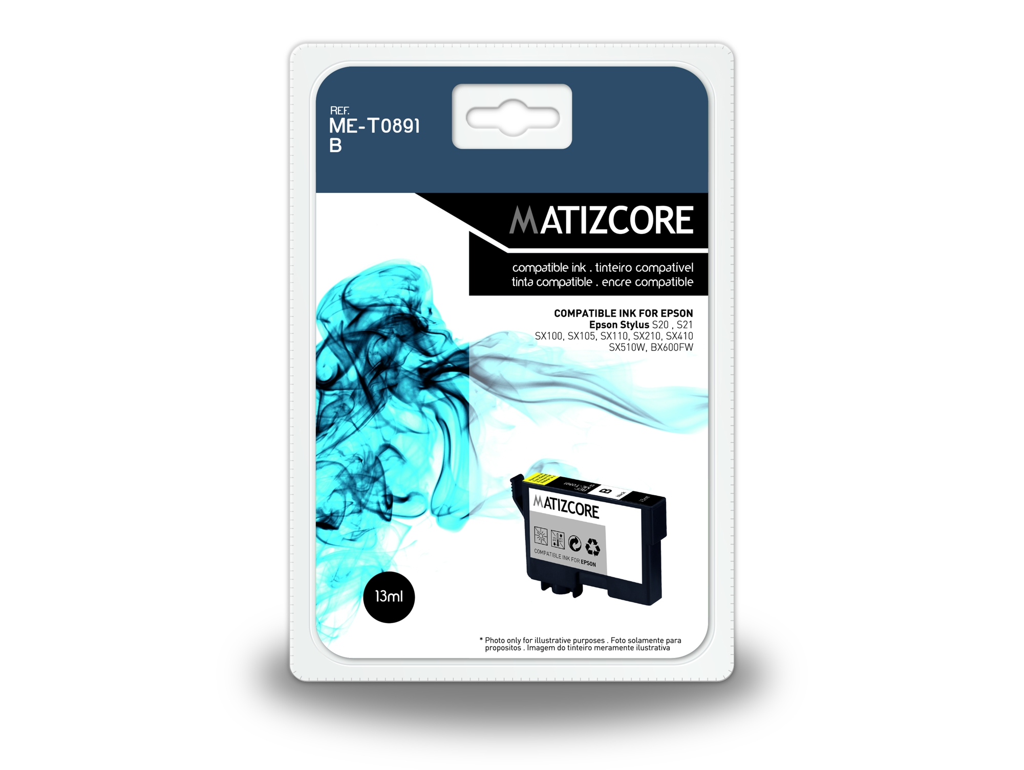 Cartucho de tinta MATIZCORE EPSON T0891 C13T08914011 Negro